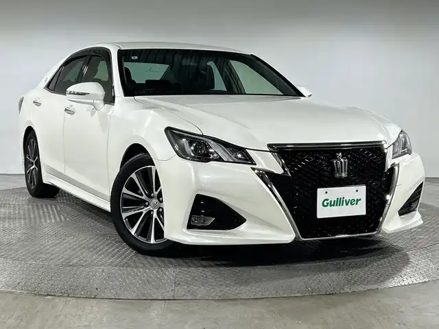 トヨタ クラウン アスリート S-T 神奈川県 2016(平28)年 4.1万km ホワイトパールクリスタルシャイン 純正8型SDナビゲーション/フルセグ　CD DVD　SDREC Bluetooth　USB　AUX　AM　FM/バックカメラ/クルーズコントロール/アイドリングストップ/ECO/SOSコール/純正ビルトインETC/前席パワーシート/革巻きステアリング/パドルシフト/プッシュスタート/スマートキー/純正17インチアルミホイール/純正リアアンダースポイラー/LEDヘッドランプ/LEDフロントフォグランプ/オートライト/スペアキー