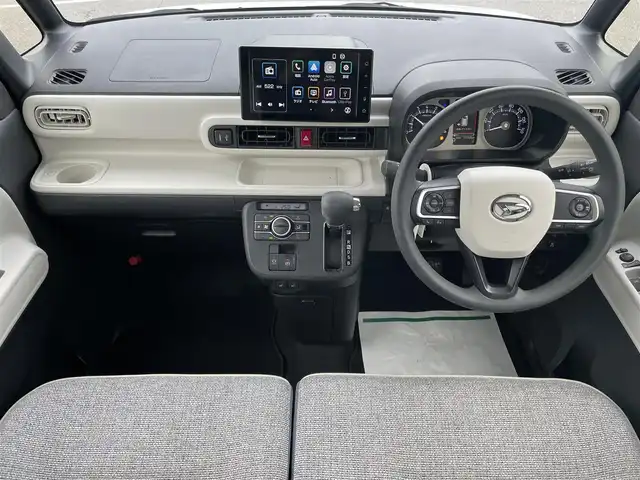 ダイハツ ムーヴ キャンバス ストライプス G ターボ 兵庫県 2023(令5)年 1.3万km シャイニングホワイトパール/スムーズグレーマイカメタリック 純正ディスプレイオーディオ/Bluetooth接続/両側パワースライドドア/フルセグTV/バックカメラ/AppleCarPlay/アンドロイドオート/ワイヤレス充電/保温カップホルダー/シートヒーター/追従有クルーズコントロール/ステアリングリモコン/HDMI/USB/ETC/純正フロアマット/LEDヘッドライト