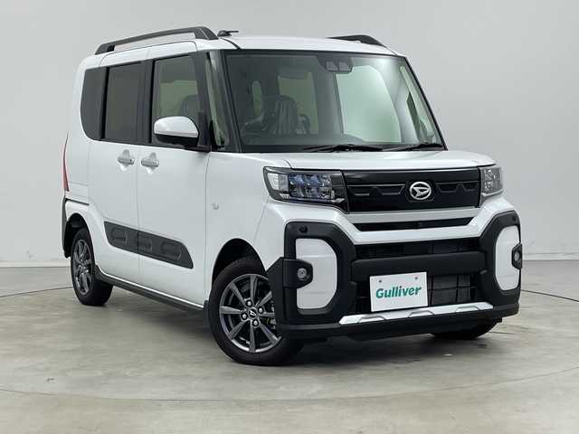 ダイハツ タント ファンクロス 新潟県 2024(令6)年 0.3万km シャイニングホワイトパール 4WD/衝突軽減ブレーキ/両側パワースライドドア/コーナーセンサー/前席シートヒーター/オートライト/オートハイビーム/LEDヘッドライト/プッシュスタート/オートブレーキホールド/アイドリングストップ/オートドアミラー/純正フロアマット
