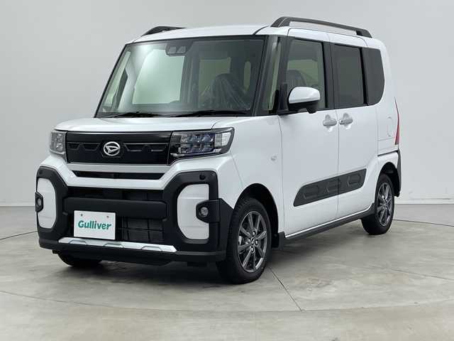 ダイハツ タント ファンクロス 新潟県 2024(令6)年 0.3万km シャイニングホワイトパール 4WD/衝突軽減ブレーキ/両側パワースライドドア/コーナーセンサー/前席シートヒーター/オートライト/オートハイビーム/LEDヘッドライト/プッシュスタート/オートブレーキホールド/アイドリングストップ/オートドアミラー/純正フロアマット