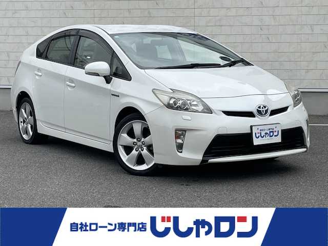 トヨタ プリウス S ツーリングセレクション 佐賀県 2012(平24)年 9.3万km ホワイトパールクリスタルシャイン （株）IDOMが運営する【じしゃロン佐賀店】の自社ローン専用車両になります。/こちらは現金またはオートローンご利用時の価格です。自社ローンご希望の方は別途その旨お申し付けください/・アルパイン９インチＳＤナビ/フルセグ/ＢＴ/ＤＶＤ/ＣＤ　/・ビルトインＥＴＣ/・バックカメラ