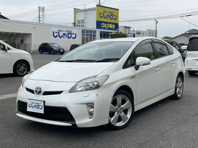 トヨタ プリウス S ツーリングセレクション 佐賀県 2012(平24)年 9.3万km ホワイトパールクリスタルシャイン （株）IDOMが運営する【じしゃロン佐賀店】の自社ローン専用車両になります。/こちらは現金またはオートローンご利用時の価格です。自社ローンご希望の方は別途その旨お申し付けください/・アルパイン９インチＳＤナビ/フルセグ/ＢＴ/ＤＶＤ/ＣＤ　/・ビルトインＥＴＣ/・バックカメラ