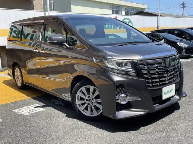 トヨタ アルファード S Aパッケージ 静岡県 2015(平27)年 13.9万km グレーメタリック 純正9インチナビ/フルセグTV/DVD/CD/BT/SD/MSV/バックカメラ/両側パワースライドドア/バックドアイージークローザー/衝突軽減ブレーキ/レーダークルーズコントロール/クリアランスソナー/スペアタイヤ/ビルトインETC/前後ドライブレコーダー/ステアリングスイッチ/LEDヘッドライト/純正18インチAW/スマートキー×2/保証書/取扱説明書/ナビ取扱説明書/R2/4/5/6/7点検記録簿有