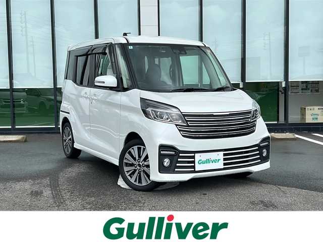 日産 デイズ ルークス 岐阜県 2018(平30)年 7.9万km ホワイトパール 純正７インチＳＤナビ　/フルセグＴＶ　/全方位カメラ　/バックカメラ　/前方ドライブレコーダー　/後席フリップダウンモニター　/両側パワースライドドア　/クルコン/ドアバイザー　/ＬＥＤヘッドライト　/オートライト　/スマートキー/プッシュスタート/パワーウィンドウ/パワーステアリング/アイドリングストップ/横滑り防止装置/盗難防止装置/衝突被害軽減システム/Wエアバッグ/ABS