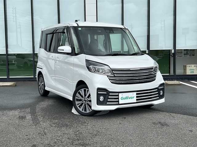 日産 デイズ ルークス 岐阜県 2018(平30)年 7.9万km ホワイトパール 純正７インチＳＤナビ　/フルセグＴＶ　/全方位カメラ　/バックカメラ　/前方ドライブレコーダー　/後席フリップダウンモニター　/両側パワースライドドア　/クルコン/ドアバイザー　/ＬＥＤヘッドライト　/オートライト　/スマートキー/プッシュスタート/パワーウィンドウ/パワーステアリング/アイドリングストップ/横滑り防止装置/盗難防止装置/衝突被害軽減システム/Wエアバッグ/ABS