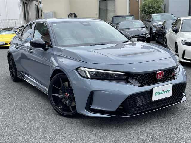 ホンダ シビック タイプR 神奈川県 2024(令6)年 0.3万km ソニックグレーパール ワンオーナー/純正メモリーナビ・地デジTV/純正USB/BT再生/バックモニター/ビルトインETC2.0/カーボンシフトパネル/無限ドアノブガード/ホンダセンシング/レーダークルーズコントロール/衝突軽減ブレーキ/LKA/BSM/純正19インチAW/ブレンボブレーキ/LEDライト/プッシュスタート/スマートキー×2/純正ゴムマット/R6/7年ディーラー整備記録/保証書・取説あり