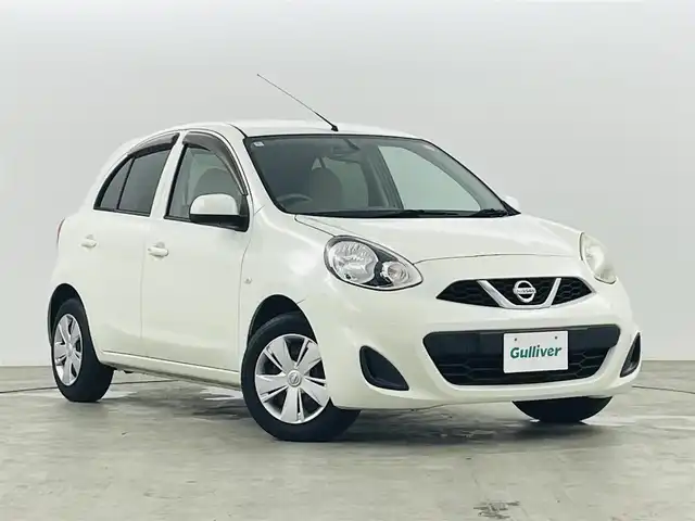 日産 マーチ 12X Vセレクション 福島県 2014(平26)年 11万km ホワイトパール 純正SDナビ/・型番:MM113D-W/・AM/FM/CD/AUX/USB/フルセグTV/・バックカメラ/・ETC/・前方ドライブレコーダー/プッシュスタート/・スマートキー/オートライト/・ヘッドライトリベライザー/アイドリングストップ/電動格納ミラー/純正フロアマット/ドアバイザー/冬タイヤ付きAW4本積込/・165/70/R14
