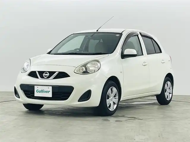 日産 マーチ 12X Vセレクション 福島県 2014(平26)年 11万km ホワイトパール 純正SDナビ/・型番:MM113D-W/・AM/FM/CD/AUX/USB/フルセグTV/・バックカメラ/・ETC/・前方ドライブレコーダー/プッシュスタート/・スマートキー/オートライト/・ヘッドライトリベライザー/アイドリングストップ/電動格納ミラー/純正フロアマット/ドアバイザー/冬タイヤ付きAW4本積込/・165/70/R14