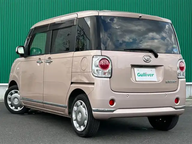 ダイハツ ムーヴ キャンバス X LTD メイクアッフ SA Ⅱ 宮城県 2017(平29)年 5.6万km ライトローズマイカメタリックⅡ パノラマモニター/＝＝＝/スマートアシスト2/・衝突回避支援ブレーキ機能/・衝突警報機能/・車線逸脱警報機能/・誤発進抑制制御機能/・先行車発進お知らせ機能/純正8インチナビ/・CD/DVD/・Bluetooth/・フルセグTV/両側パワースライドドア/ステアリングスイッチ/フォグランプ/オートライト/スマートキー＆プッシュスタート/電動格納ミラー/純正フロアマット/純正ドアバイザー/Wエアバッグ