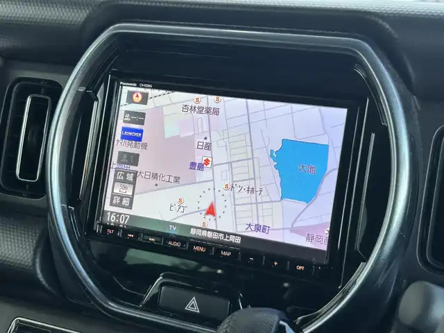 スズキ ハスラー Jスタイル ターボ 静岡県 2021(令3)年 1.3万km クールカーキパールメタリック/ホワイト2トーンルーフ ターボ車/純正８型メモリーナビ/ＤＶＤ再生/フルセグＴＶ/ＢＴオーディオ/ＥＴＣ/アダプティブクルーズコントロール/前席シートヒーター/パドルシフト/ルーフレール/ＬＥＤヘッドライト/フォグランプ/純正１５ＡＷ