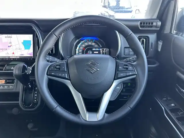 スズキ ハスラー Jスタイル ターボ 静岡県 2021(令3)年 1.3万km クールカーキパールメタリック/ホワイト2トーンルーフ ターボ車/純正８型メモリーナビ/ＤＶＤ再生/フルセグＴＶ/ＢＴオーディオ/ＥＴＣ/アダプティブクルーズコントロール/前席シートヒーター/パドルシフト/ルーフレール/ＬＥＤヘッドライト/フォグランプ/純正１５ＡＷ