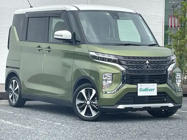 三菱 ｅＫクロススペース T プラスエディション 千葉県 2022(令4)年 1.9万km オリーブグリーン ディスプレイオーディオ 全方位カメラ シートヒーター 両側電動 ハンズフリーオートスライド AppleCarPlay プロパイロット HDMI USB オリーブグリーン/ホワイトツートン LEDライト