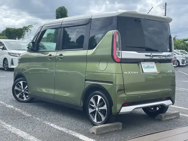 三菱 ｅＫクロススペース T プラスエディション 千葉県 2022(令4)年 1.9万km オリーブグリーン ディスプレイオーディオ 全方位カメラ シートヒーター 両側電動 ハンズフリーオートスライド AppleCarPlay プロパイロット HDMI USB オリーブグリーン/ホワイトツートン LEDライト