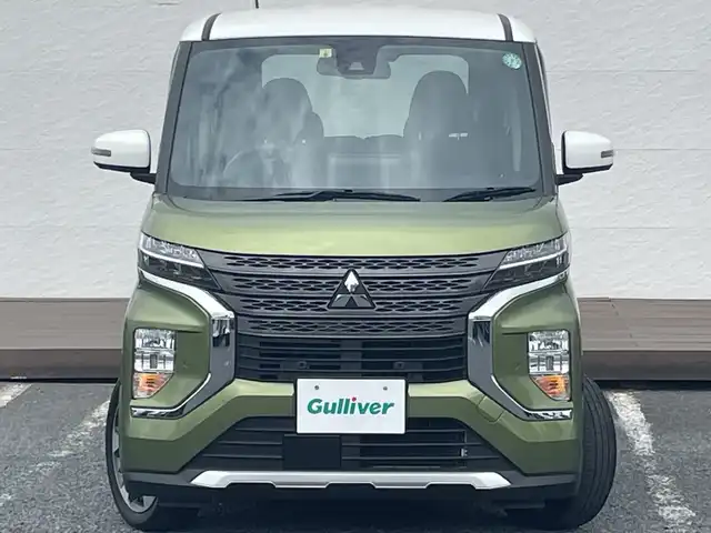 三菱 ｅＫクロススペース T プラスエディション 千葉県 2022(令4)年 1.9万km オリーブグリーン ディスプレイオーディオ 全方位カメラ シートヒーター 両側電動 ハンズフリーオートスライド AppleCarPlay プロパイロット HDMI USB オリーブグリーン/ホワイトツートン LEDライト