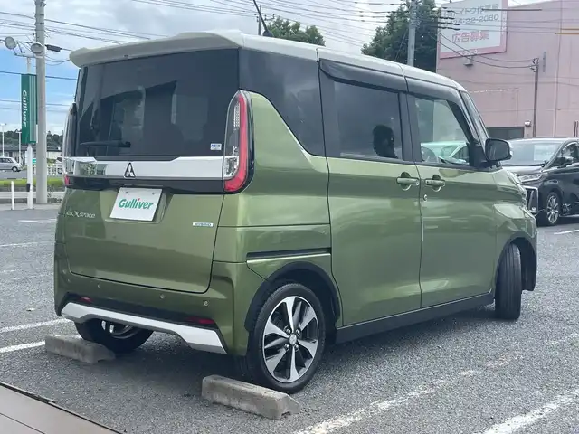 三菱 ｅＫクロススペース T プラスエディション 千葉県 2022(令4)年 1.9万km オリーブグリーン ディスプレイオーディオ 全方位カメラ シートヒーター 両側電動 ハンズフリーオートスライド AppleCarPlay プロパイロット HDMI USB オリーブグリーン/ホワイトツートン LEDライト