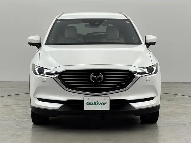 マツダ ＣＸ－８ XD Lパッケージ 福岡県 2019(平31)年 4.2万km スノーフレイクホワイトパールマイカ ワンオーナー　/純正ナビ/フルセグTV　/全方位カメラ　/ＢＯＳＥサウンド　/ETC　/ドライブレコーダー　/レーダークルーズコントロール　/コーナーセンサー　/衝突軽減ブレーキ　/レーンキープ　/アクセル踏み間違い防止　/ＢＳＭ　/ヘッドアップディスプレイ　/パドルシフト　/ステアリングヒーター　/シートベンチレーション／ヒーター　/パワーバックドア