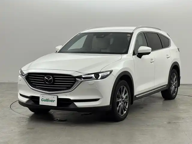 マツダ ＣＸ－８ XD Lパッケージ 福岡県 2019(平31)年 4.2万km スノーフレイクホワイトパールマイカ ワンオーナー　/純正ナビ/フルセグTV　/全方位カメラ　/ＢＯＳＥサウンド　/ETC　/ドライブレコーダー　/レーダークルーズコントロール　/コーナーセンサー　/衝突軽減ブレーキ　/レーンキープ　/アクセル踏み間違い防止　/ＢＳＭ　/ヘッドアップディスプレイ　/パドルシフト　/ステアリングヒーター　/シートベンチレーション／ヒーター　/パワーバックドア