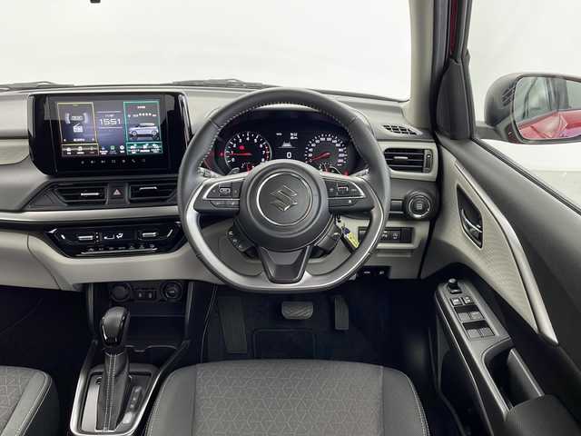 スズキ スイフト HYBRID MZ 愛知県 2024(令6)年 0.6万km バーニングレッドPM /スズキ純正9インチディスプレイオーディオ//AM/FM/BT/USB/iPod/AppleCarPlay/Android Auto//スズキセーフティサポート//デュアルセンサーブレーキサポート//レーンディパーチャーアラート//ブラインドスポットモニター//オートハイビーム//ハイビームアシスト//オートクルーズコントロール//レーンサインアシスト//レーンキープアシスト//ふらつき警告機能//発進お知らせ機能//誤発進抑制機能//ブレーキオートホールド//シートヒーター（D/N席）//電動格納ウィンカーミラー//ステアリングスイッチ//パドルシフト//革巻きステアリング//16インチ純正アルミホイール//LEDオートヘッドライト//LEDフォグランプ//純正フロアマット//トノカバー