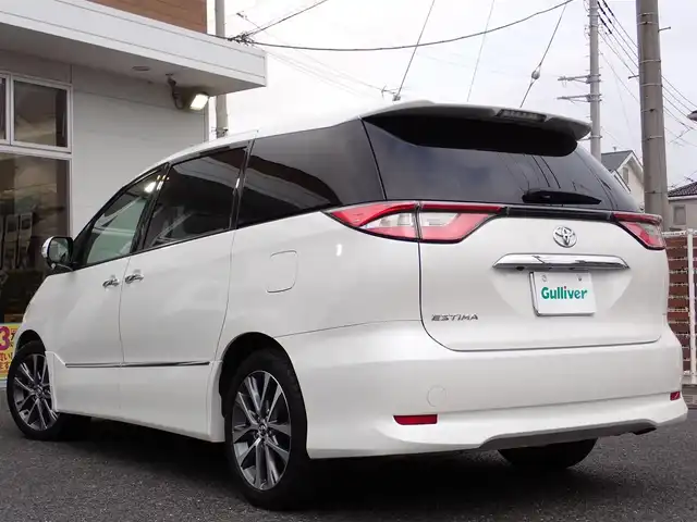 トヨタ エスティマ アエラス プレミアム 千葉県 2017(平29)年 10.2万km ホワイトパールクリスタルシャイン 純正ナビゲーション/・Bluetooth/CD/DVD/AM/FM/フルセグTV/バックカメラ/ビルトイン2.0ETC/両側パワースライドドア/前後ドライブレコーダー/クルーズコントロール/Toyota Safety Sense C/・プリクラッシュセーフティシステム/・レーンディパーチャーアラート/・オートマチックハイビーム/・先行車発進告知機能/クルーズコントロール/クリアランスソナー/プッシュスタート/スマートキー2本/LEDヘッドライト/オートライト/パワーシート/ハーフレザーシート/2列目オットマン/ステアリングスイッチ/ウィンカーミラー/電動格納ミラー/純正18インチAW/純正フロアマット/取扱説明書/保証書/ナビ取扱説明書