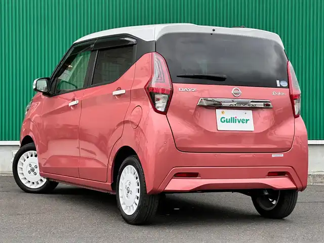 日産 デイズ ボレロ 宮城県 2021(令3)年 0.8万km ピンクⅡ 2トーン仕様/・ホワイトパールルーフ/・ルーフ同色ドアミラー/・ルーフ同色サイドドアハンドル/インテリジェントアラウンドビューモニター＋ウィンカーミラー/＝＝＝/インテリジェントエマージェンシーブレーキ/車線逸脱警報/車線逸脱防止支援システム/踏み間違い防止アシスト/前方衝突予測警報/ふらつき警報/標識検知警報/先行車発進お知らせ機能/コーナーセンサー/ハイビームアシスト/純正9インチナビ（MM320D-L）/・CD/DVD/・Bluetooth/・フルセグTV/ETC/ドライブレコーダー/ハーフレザーシート/革巻きステアリング/ステアリングスイッチ/インテリジェントオートライト/電動格納ミラー/純正14インチAW/純正ドアバイザー/純正フロアマット/W/サイド/カーテン/ニーエアバッグ
