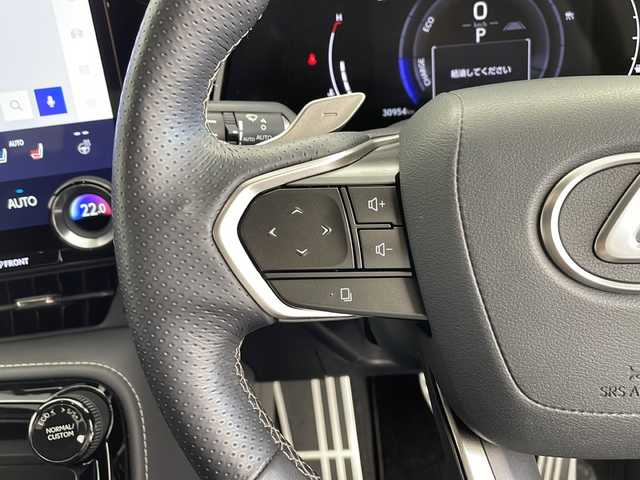 レクサス ＮＸ 350h Fスポーツ 鹿児島県 2022(令4)年 3.1万km ホワイトノーヴァガラスフレーク サンルーフ　/純正ディスプレイオーディオ/（フルセグ/Bluetooth）/パノラミックビューモニター　/レーダークルーズコントロール　/ブラインドスポットモニター　/パドルシフト　/シートヒーター　/パワーシート　/ヘッドアップディスプレイ/ビルドインＥＴＣ2.0/シートベンチレーション/電動リアゲート/オートホールド/電動パーキングブレーキ/プリクラッシュセーフティ/レーンキープアシスト/プッシュスタートボタン/スペアキー２本/保証書