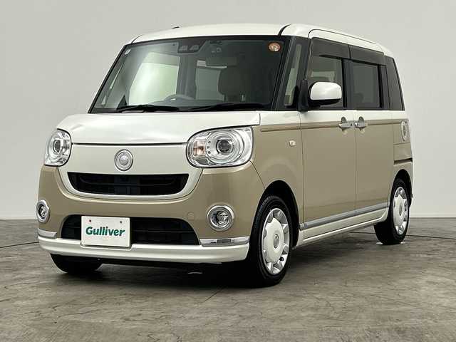 ダイハツ ムーヴ キャンバス G メイクアップ SA Ⅲ 三重県 2018(平30)年 5.6万km ナチュラルベージュマイカM 禁煙車/社外ナビ/・AM/FM/CD/DVD/Bluetooth/iPod/USB/SD/両側パワースライドドア/オートライト/オートハイビーム/ドライブレコーダー/バックカメラ/衝突軽減/フルオートエアコン/ステアリングスイッチ/電動格納ミラー/スペアキー/純正14インチAW