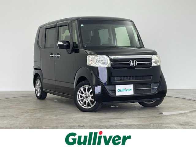 ホンダ Ｎ ＢＯＸ G ターボ Lパッケージ 群馬県 2015(平27)年 8.5万km スマートブラック 社外ナビ　バックカメラ　パワースライドドア　クルーズコントロール　横滑り防止　パドルシフト　オートエアコン　ステアリングスイッチ　パワーウインドウ　スマートキー　プッシュスタート　禁煙車
