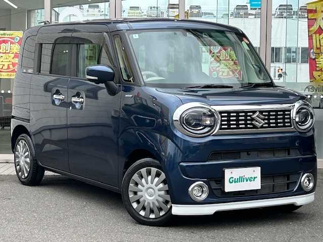 スズキ ワゴンＲ スマイル HYBRID X 青森県 2022(令4)年 2.9万km インディゴブルーメタリック 純正ナビ/フルセグＴＶ/ＢｌｕｅＴｏｏｔｈ/USB接続/CD・DVD再生/３６０°・バック・サイドカメラ/両側パワースライドドア/ビルトインETC/コーナーセンサー/D＋N席シートヒーター/冬タイヤホイール4本車載/スズキセーフティーサポート/アイドリングストップ/シートバックテーブル/保証書取扱説明書/スペアキー