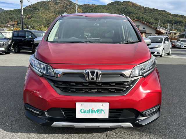 ホンダ フリード クロスター ホンダセンシング 山梨県 2020(令2)年 5.3万km プレミアムクリスタルレッドM 社外ナビ/バックカメラ/BT/USB/CD/フルセグTV/両側パワースライドドア/純正アルミホイール/ETC/３列シート/ウォークスルー/前席シートヒーター/ドライブレコーダー/スマートキー/LEDヘッドライト/アイドリングストップ