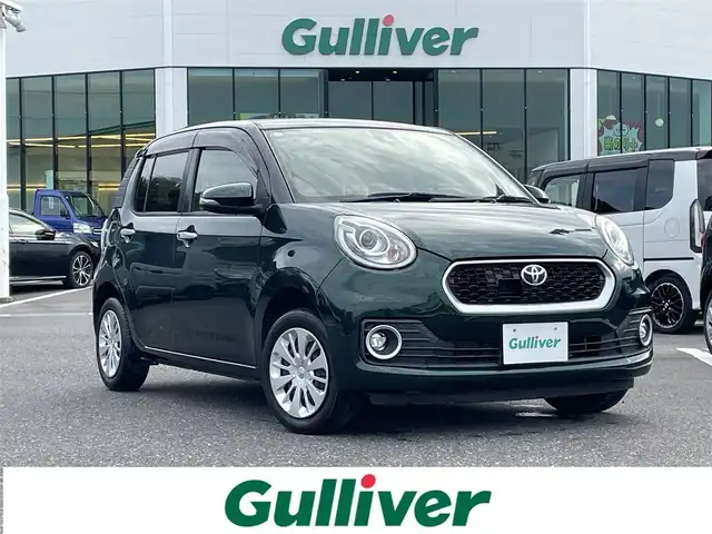 トヨタ パッソ モーダ　S 島根県 2017(平29)年 6.1万km ダークエメラルドマイカ 登録時走行距離　60451km/純正SDナビ/ワンセグテレビ/バックカメラ/衝突軽減ブレーキ/レーンキープアシススト/プッシュスタート/スマートキー(スペアスマートキー×1)/LEDヘッドライト/フォグランプ/ドライブレコーダー/ETC