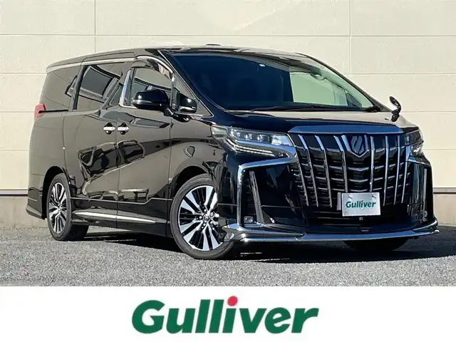 トヨタ アルファード S Cパッケージ 茨城県 2018(平30)年 5.9万km ブラック 純正ナビ/　(AM/FM/CD/DVD/USB/Bluetooth/フルセグ)/バックカメラ/モデリスタエアロ(フロント/サイド/リア)/ドライブレコーダー/レーダークルーズコントロール/サンルーフ/両側パワースライドドア/ETC/LEDヘッドライト/電動リアゲート/パワーシート/エアシート/オットマン/ステアリングヒーター/レーンキープアシスト/コーナーセンサー/パワーステアリング/W+サイドエアバック/純正アルミホイール