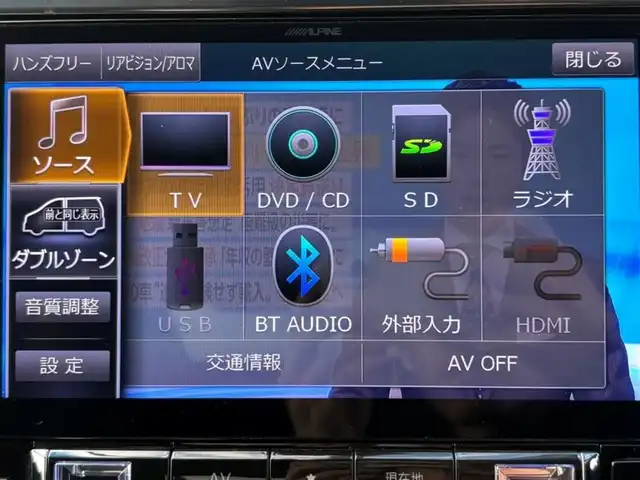 トヨタ アルファード S Cパッケージ 茨城県 2018(平30)年 5.9万km ブラック 純正ナビ/　(AM/FM/CD/DVD/USB/Bluetooth/フルセグ)/バックカメラ/モデリスタエアロ(フロント/サイド/リア)/ドライブレコーダー/レーダークルーズコントロール/サンルーフ/両側パワースライドドア/ETC/LEDヘッドライト/電動リアゲート/パワーシート/エアシート/オットマン/ステアリングヒーター/レーンキープアシスト/コーナーセンサー/パワーステアリング/W+サイドエアバック/純正アルミホイール