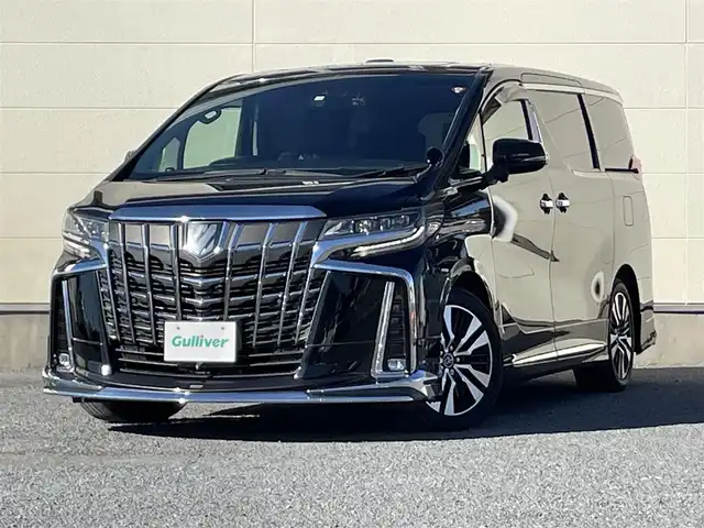 トヨタ アルファード S Cパッケージ 茨城県 2018(平30)年 5.9万km ブラック 純正ナビ/　(AM/FM/CD/DVD/USB/Bluetooth/フルセグ)/バックカメラ/モデリスタエアロ(フロント/サイド/リア)/ドライブレコーダー/レーダークルーズコントロール/サンルーフ/両側パワースライドドア/ETC/LEDヘッドライト/電動リアゲート/パワーシート/エアシート/オットマン/ステアリングヒーター/レーンキープアシスト/コーナーセンサー/パワーステアリング/W+サイドエアバック/純正アルミホイール