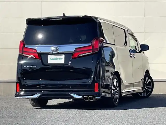 トヨタ アルファード S Cパッケージ 茨城県 2018(平30)年 5.9万km ブラック 純正ナビ/　(AM/FM/CD/DVD/USB/Bluetooth/フルセグ)/バックカメラ/モデリスタエアロ(フロント/サイド/リア)/ドライブレコーダー/レーダークルーズコントロール/サンルーフ/両側パワースライドドア/ETC/LEDヘッドライト/電動リアゲート/パワーシート/エアシート/オットマン/ステアリングヒーター/レーンキープアシスト/コーナーセンサー/パワーステアリング/W+サイドエアバック/純正アルミホイール