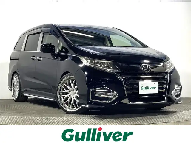 ホンダ オデッセイ アブソルート・EXホンダセンジング 大阪府 2018(平30)年 2.4万km クリスタルブラックパール 後席モニター　９ｉｎｃナビＴＶ　３６０カメラ　デジタルインナーミラー　ＷＯＲＫ２０ｉｎｃＡＷ　衝突軽減　レーダーＣ　ＢＳＭ　クリアランスソナー　ハーフレザー　パワーシート／ヒーター　前後ドラレコ