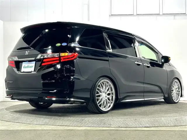ホンダ オデッセイ アブソルート・EXホンダセンジング 大阪府 2018(平30)年 2.4万km クリスタルブラックパール 後席モニター　９ｉｎｃナビＴＶ　３６０カメラ　デジタルインナーミラー　ＷＯＲＫ２０ｉｎｃＡＷ　衝突軽減　レーダーＣ　ＢＳＭ　クリアランスソナー　ハーフレザー　パワーシート／ヒーター　前後ドラレコ