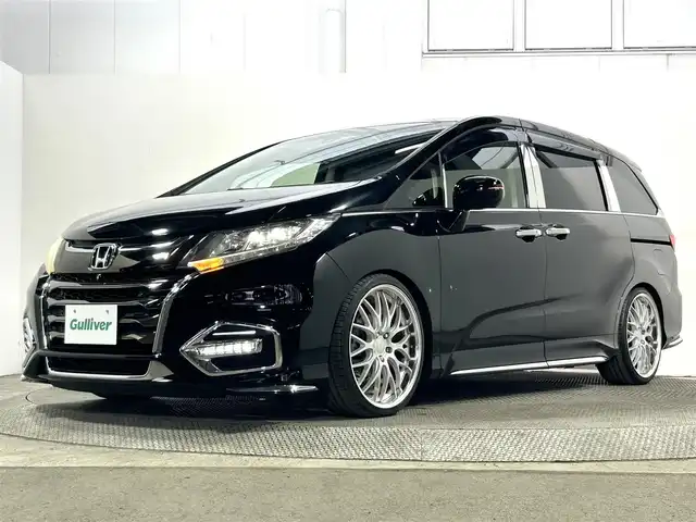 ホンダ オデッセイ アブソルート・EXホンダセンジング 大阪府 2018(平30)年 2.4万km クリスタルブラックパール 後席モニター　９ｉｎｃナビＴＶ　３６０カメラ　デジタルインナーミラー　ＷＯＲＫ２０ｉｎｃＡＷ　衝突軽減　レーダーＣ　ＢＳＭ　クリアランスソナー　ハーフレザー　パワーシート／ヒーター　前後ドラレコ