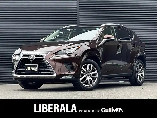 レクサス ＮＸ 300 バージョンL 山梨県 2019(平31)年 3.5万km アンバークリスタルシャイン ワンオーナー/茶革シート/全席シートヒーター/前席ベンチレーション/全席パワーシート/三眼LEDヘッドライト/オートハイビームアシスト/レーダークルーズコントロール/レーントーシングアシスト/ブラインドスポットモニター/パワーバックドア/フットオープナー/ヘッドアップディスプレイ/ETC2.0/純正メーカーナビ/アラウンドビューモニター/フルセグテレビ/前後ドラレコ/ミラー型レーダー探知機/