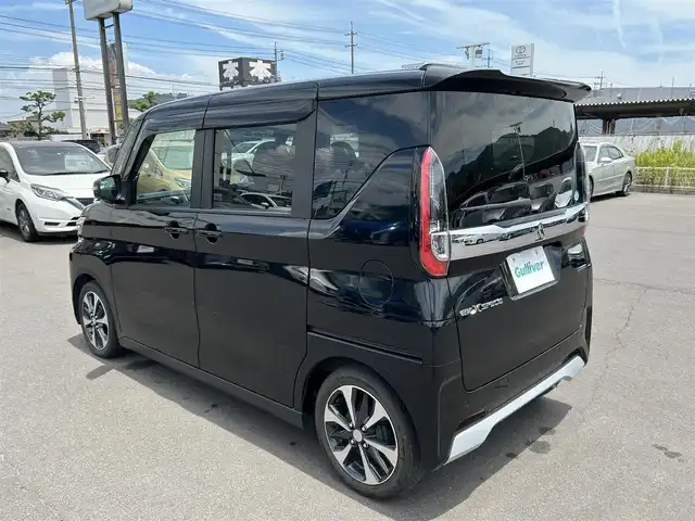 三菱 ｅＫクロススペース T 岡山県 2021(令3)年 3万km アメジストブラック 登録時走行距離29656km/純正9インチナビ/フルセグTV(AM.FM.CD.DVD.TV.BT)/両側パワースライドドア/アラウンドビューモニター/バックカメラ/ETC/ドライブレコーダー/シートヒーター/クリアランスソナー/衝突軽減ブレーキ/マイパイロット/レーンキープアシスト/ダウンヒルアシストコントロール/アイドリングストップ/15インチ純正AW/純正フロアマット