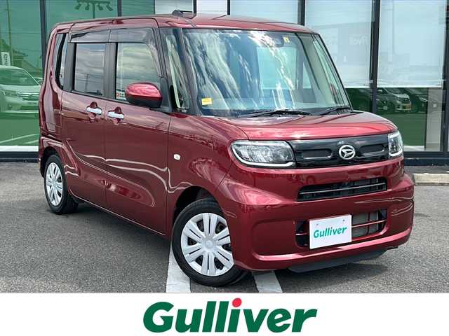 ダイハツ タント X セレクション 岐阜県 2020(令2)年 3.8万km ファイアークォーツレッドM 登録時走行距離：37634km/純正ナビ（NMZK-W70D）/テレビ・Bluetooth・CD・DVD/パノラマビューモニター（全方位カメラ）/片側パワースライドドア/衝突回避支援ブレーキ機能/車線逸脱抑制制御機能/車線逸脱警報機能/ETC/前後コーナーセンサー/LEDヘッドライト/オートライト/フォグライト/布系シート/フルフラットシート/シートヒーター運転席・助手席/ベンチシート/純正フロアマット/背面テーブル/ドアバイザー/純正フロアマット/プッシュスタート/スマートキー/保証書