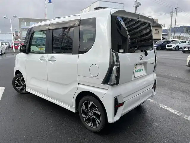 ダイハツ タント カスタム X セレクション 島根県 2020(令2)年 11万km シャイニングホワイトパール ワンオーナー　/純正９型ＳＤナビ　/フルセグTV　/ＤＶＤ再生　/Ｂｌｕｅｔｏｏｔｈ接続　/バックカメラ　/ビルトインＥＴＣ　/純正前方ドライブレコーダー/両側パワースライドドア　/衝突軽減ブレーキ/レーンアシスト/前席シートヒーター　/前方コーナーセンサー　/スマートキー/純正LEDヘッドライト　/純正１４インチアルミホイール/純正フロアマット　/保証書/取扱説明書/スペアキー1本