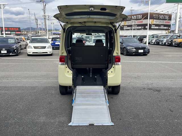 ダイハツ タント スローパー リアシート付き仕様 徳島県 2011(平23)年 12.5万km コットンアイボリー 福祉車両/片側スライドドア/純正フロアマット/純正ドアバイザー/ベンチシート/純正オーディオ　（ラジオ/CD/AUX）/電動格納ミラー/ハロゲンヘッドライト/スペアキー/新車時保証書/取扱説明書