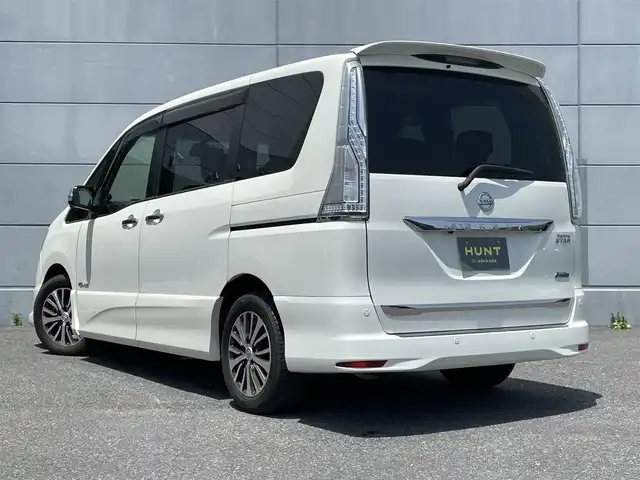 日産 セレナ ハイウェイS G Sハイブリッド 千葉県 2014(平26)年 3.2万km ブリリアントホワイトパール 衝突軽減ブレーキ/レーンキープアシスト/コーナーセンサー(前後)/純正SDナビ(MP313D-W)/　フルセグ/BT/DVD/CD/アラウンドビューモニター/ステアリングスイッチ/ETC/両側パワースライドドア/LEDヘッドライト/オートライト/フォグライト/スマートキー/プッシュスタート/電動格納ミラー/純正フロアマット