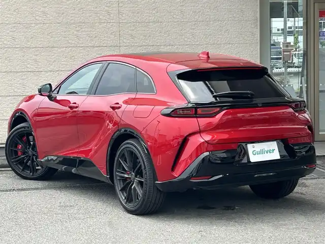 トヨタ クラウン スポーツ RS 兵庫県 2024(令6)年 0.8万km 赤 ワンオーナー/メーカー純正ナビ/（BT/フルセグTV/USB/Miracast）/全方位カメラ/トヨタチームメイト/GPSレーダー/パノラマルーフ/クリアランスソナー/レーダークルーズコントロール/パドルシフト/ETC２．０/AC100V/スマートキー/スペアキー/充電ケーブル/保証書
