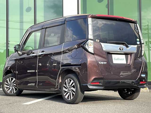 トヨタ タンク カスタムG S 福岡県 2018(平30)年 5.1万km プラムブラウンパールクリスタルシャイン ・純正ナビ　Bluetooth　ワンセグ/・両側パワースライドドア/・スマートキー/・ビルトインETC/・LEDヘッドライト/・革巻きステアリング/・フロアマット/・純正１４インチアルミホイル/・クルーズコントロール