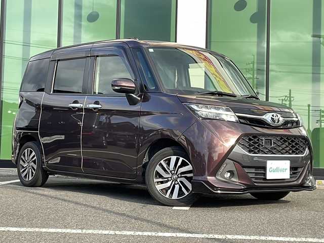 トヨタ タンク カスタムG S 福岡県 2018(平30)年 5.1万km プラムブラウンパールクリスタルシャイン ・純正ナビ　Bluetooth　ワンセグ/・両側パワースライドドア/・スマートキー/・ビルトインETC/・LEDヘッドライト/・革巻きステアリング/・フロアマット/・純正１４インチアルミホイル/・クルーズコントロール