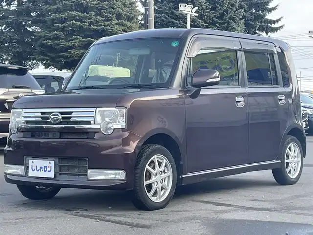 ダイハツ ムーヴ コンテ カスタム G 道北・旭川 2013(平25)年 11.8万km プラムブラウンクリスタルマイカ (株)IDOMが運営する【じしゃロン旭川店】の自社ローン対象車両になります。こちらは現金ご利用時の価格です。自社ローンご希望の方は別途その旨お申付け下さい。/　/・社外ナビ(CD/DVD/BT/SD/フルセグ)/・エコアイドル/・電動格納ウィンカーミラー/・フロントデアイサー/・スマートキー1個/・フォグランプ/・現車サマータイヤ 純正AW155/65R14/・取扱説明書