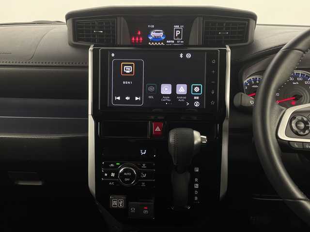 トヨタ ルーミー カスタムG－T 新潟県 2021(令3)年 4.1万km パールホワイトⅢ 純正ディスプレイオーディオ/　　フルセグ/BT/AppleCarPlay/AndroidAuto/バックカメラ/両側パワースライドドア/レーダークルーズコントロール/シートヒーター/LEDオートライト/純正15インチアルミホイール/ステアリングスイッチ/USBポート/社外AW付スタッドレスタイヤ車載/アイドリングストップ/スマートキー/ETC