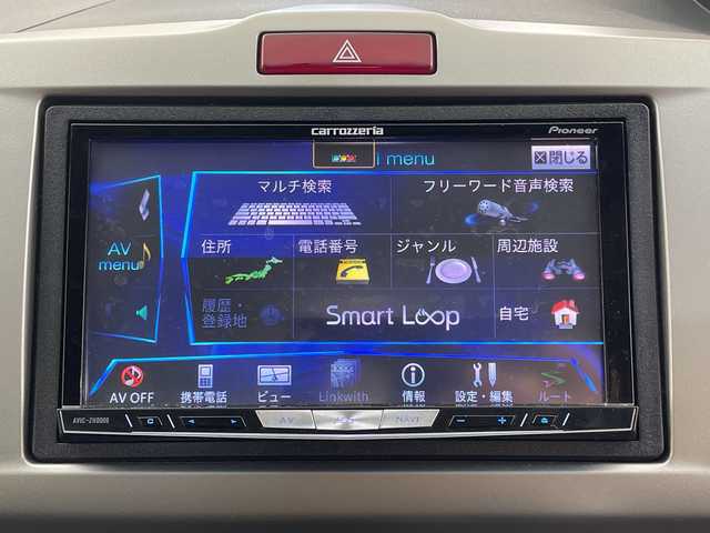 ホンダ フリード G ジャストセレクション 群馬県 2013(平25)年 5.6万km ホワイトオーキッドパール 社外７型ナビ　フルセグＴＶ　バックカメラ　両側電動スライドドア　横滑り防止機能　ステアリングスイッチ　オートエアコン　ＨＩＤオートライト　純正フロアマット　前後ドライブレコーダー　ビルトインＥＴＣ