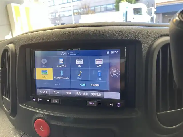 日産 キューブ 15X Vセレクション 東京都 2019(平31)年 5万km ブリリアントホワイトパール 社外メモリナビ/（AVIC-RZ900)/バックカメラ/インテリジェントキー/電動格納ミラー/Bluetooth/フルセグテレビ/プラズマクラスター/ドライブレコーダー前後/アイドリングストップ/ETC/保証書・取扱説明書